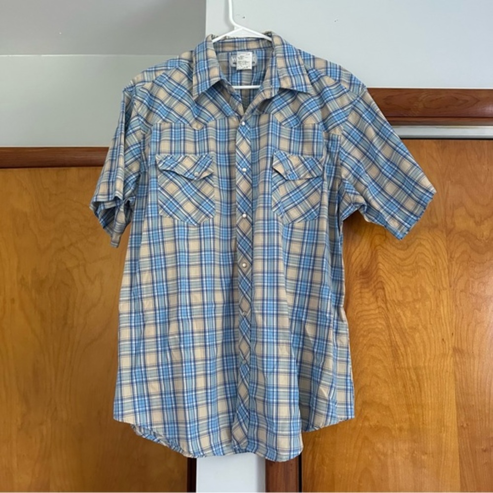 Wrangler pearl snap t shirt size XL
